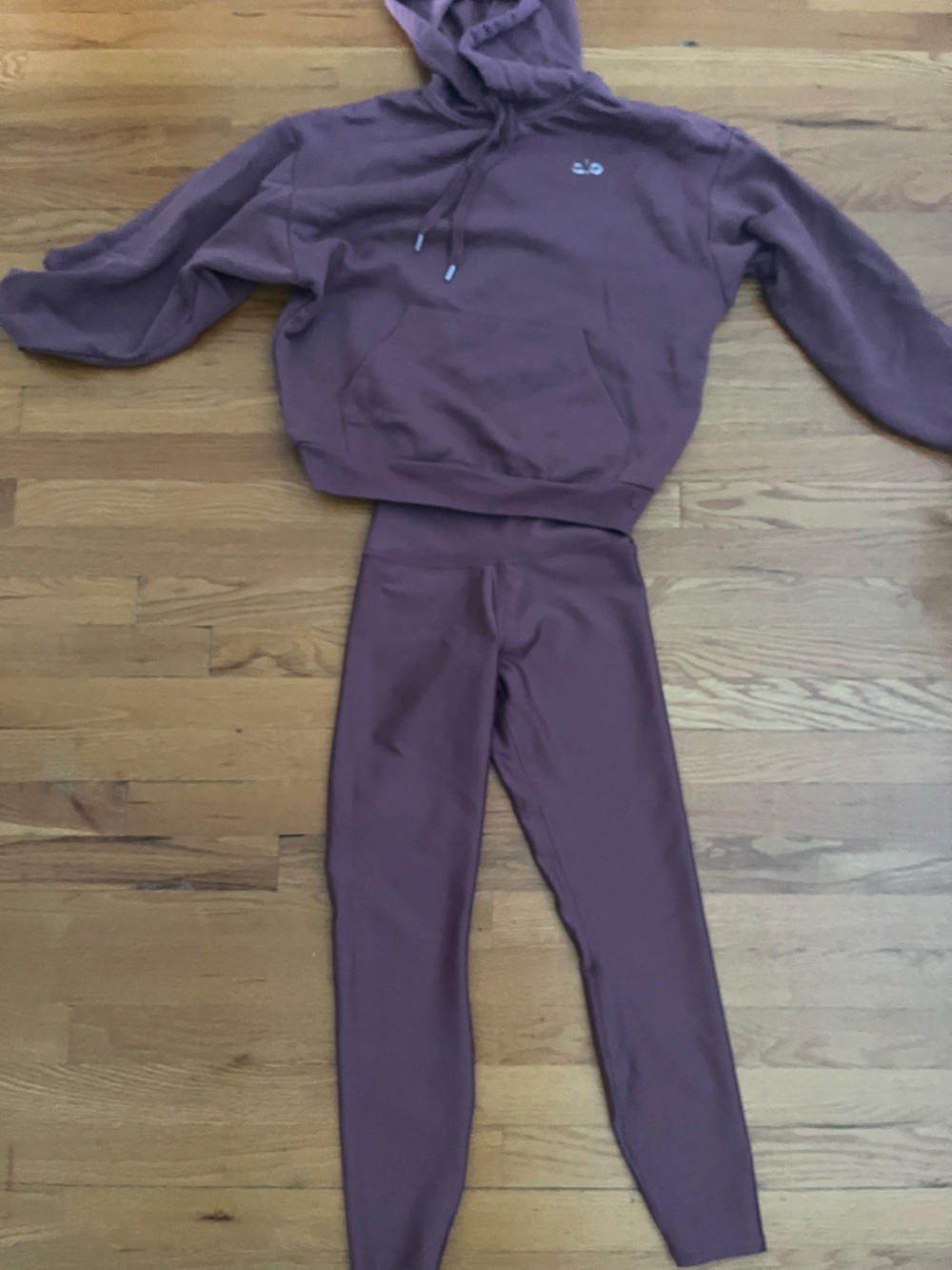 ALO Yoga Plum Track Pants & Joggers Set